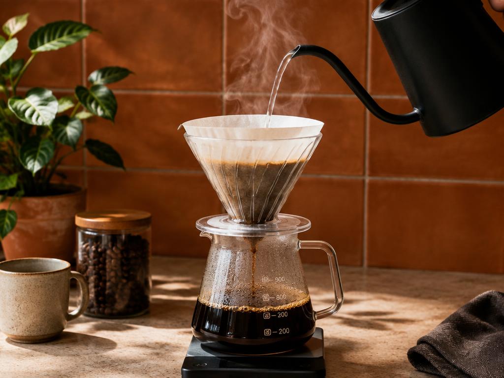 Preparación de café filtrado
